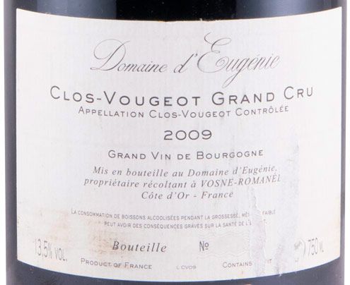 2009 Domaine d'Eugenie Clos Vougeot red