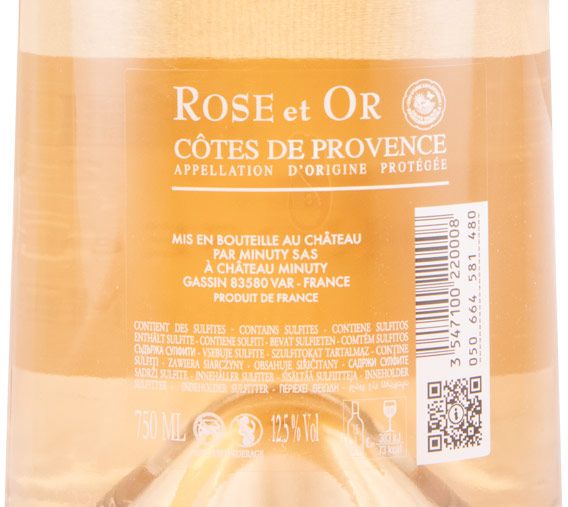 2022 Château Minuty Rose et Or Côtes de Provence rosé
