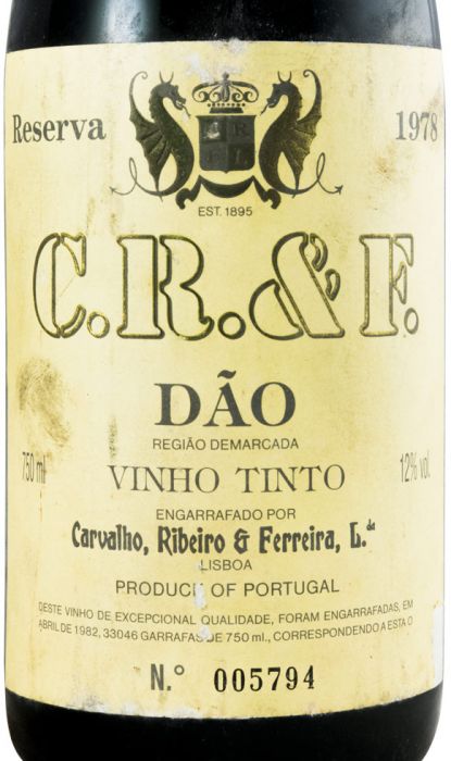 1978 Carvalho, Ribeiro & Ferreira tinto