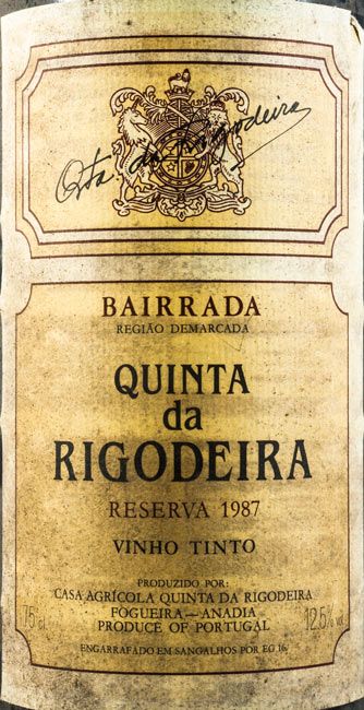 1987 Quinta da Rigodeira Reserva tinto