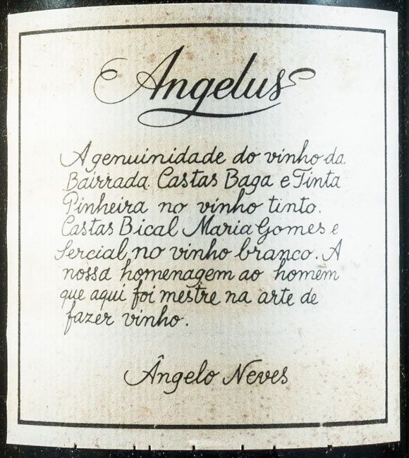 1984 Angelus Reserva Bairrada tinto