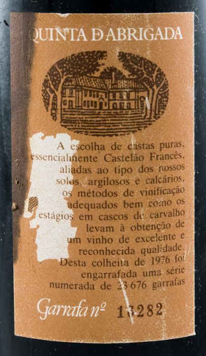 1976 Quinta de Abrigada Garrafeira tinto