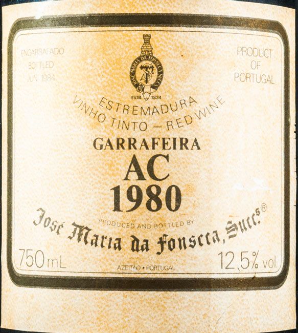 1980 José Maria da Fonseca AC Garrafeira red