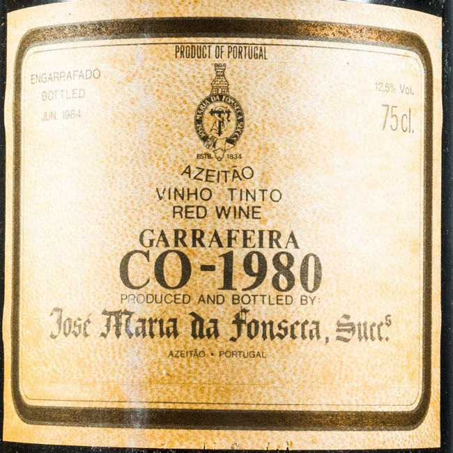 1980 José Maria da Fonseca CO Garrafeira tinto