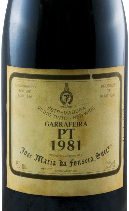 1981 José Maria da Fonseca PT Garrafeira red