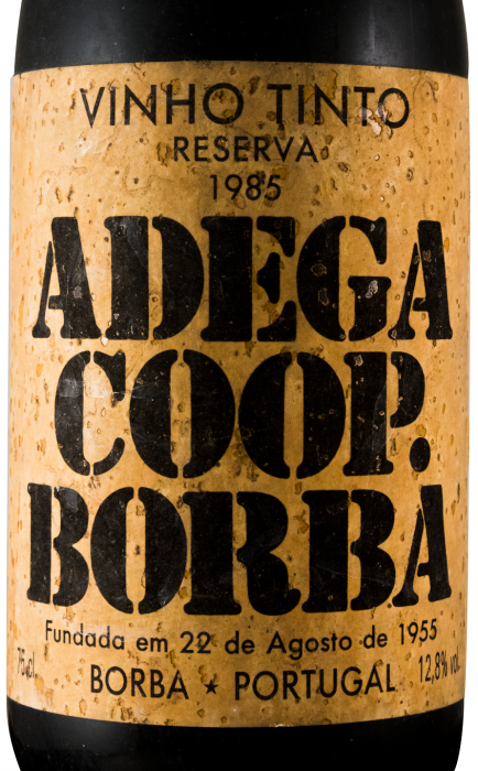 1985 Borba Reserva tinto (rótulo de cortiça)