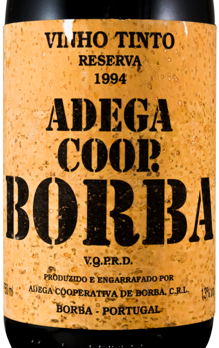1994 Borba Reserva tinto (rótulo de cortiça)