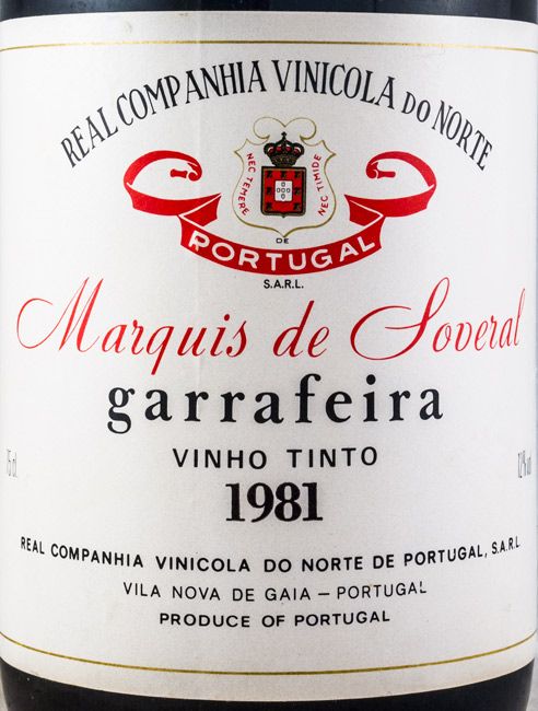 1981 Marquês de Soveral Garrafeira tinto