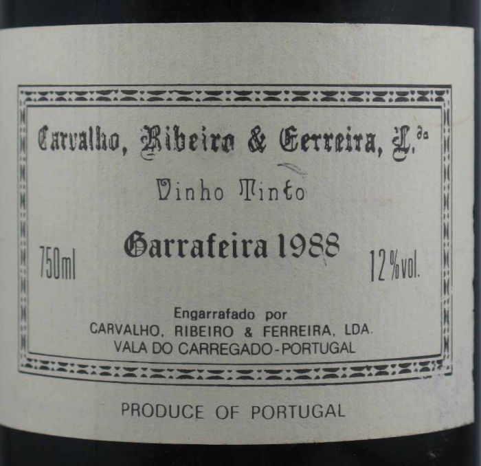 1988 CRF Garrafeira red