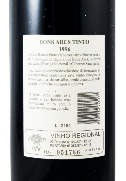 1996 Quinta dos Bons Ares red