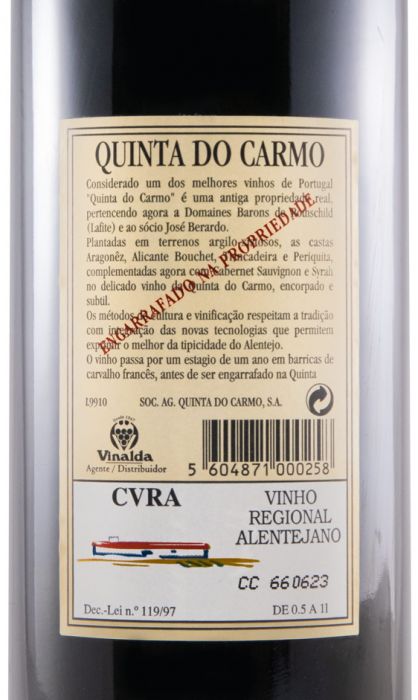 1999 Quinta do Carmo red