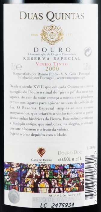 2000 Duas Quintas Reserva Especial red