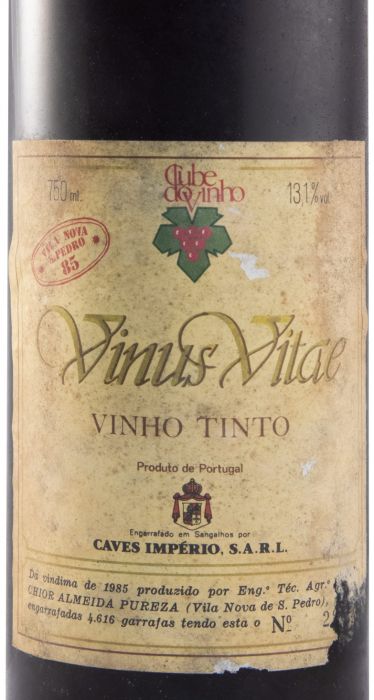 1985 Vinus Vitae Vila Nova S. Pedro tinto