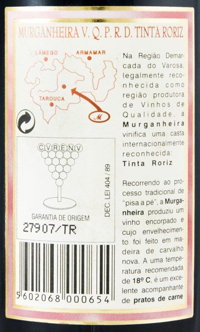1995 Murganheira Tinta Roriz tinto 50cl