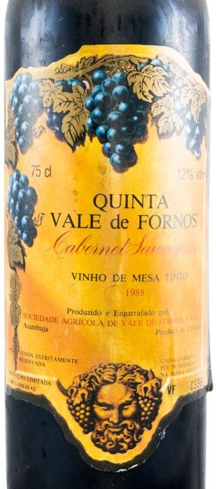 1988 Quinta Vale de Fornos Cabernet Sauvignon tinto
