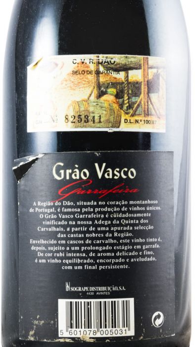 1992 Grão Vasco Garrafeira tinto