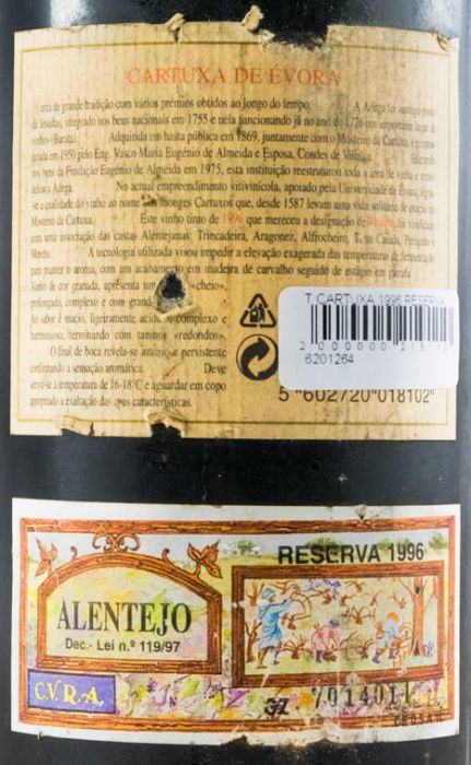 1996 Cartuxa Reserva tinto