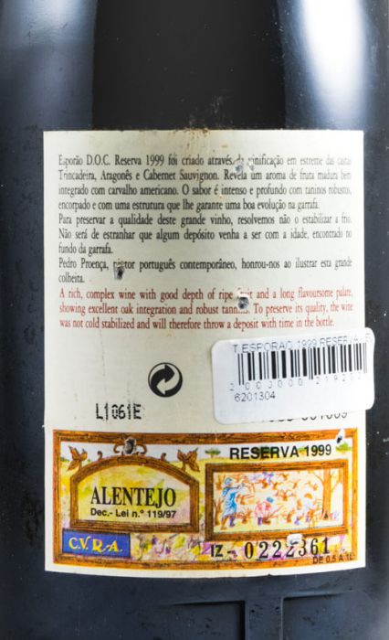 1999 Herdade do Esporão Reserva Edição EUA tinto