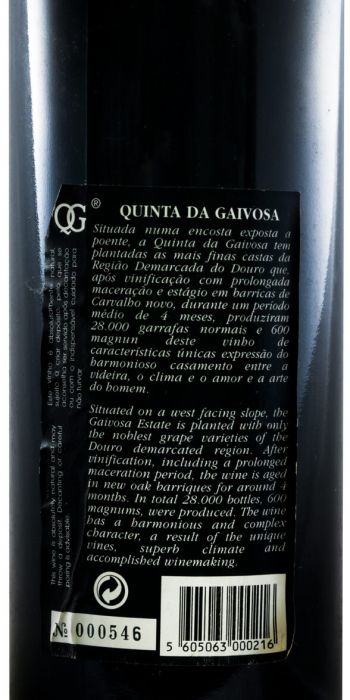 1997 Quinta da Gaivosa red