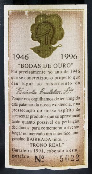 1991 Trôno Real Garrafeira red