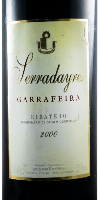 2000 Serradayres Garrafeira red
