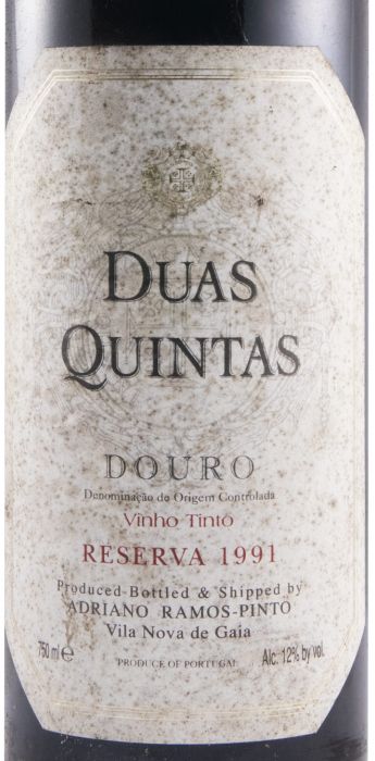 1991 Duas Quintas Reserva red