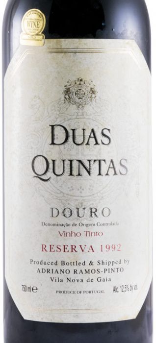 1992 Duas Quintas Reserva red