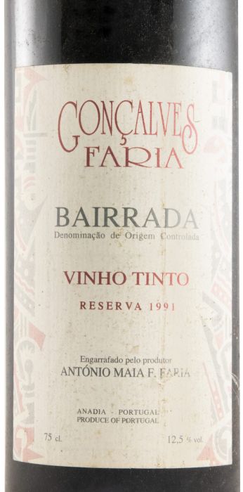 1991 Gonçalves Faria Reserva red