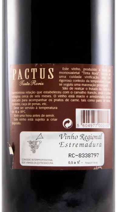 1997 Pactus Tinta Roriz tinto