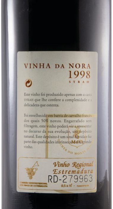 1998 Quinta do Monte d'Oiro Reserva Vinha da Nora tinto