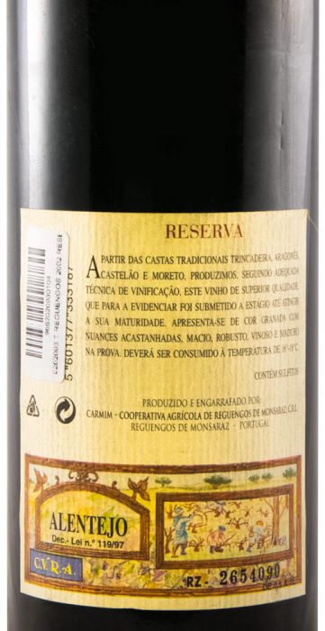 2002 Reguengos Reserva tinto