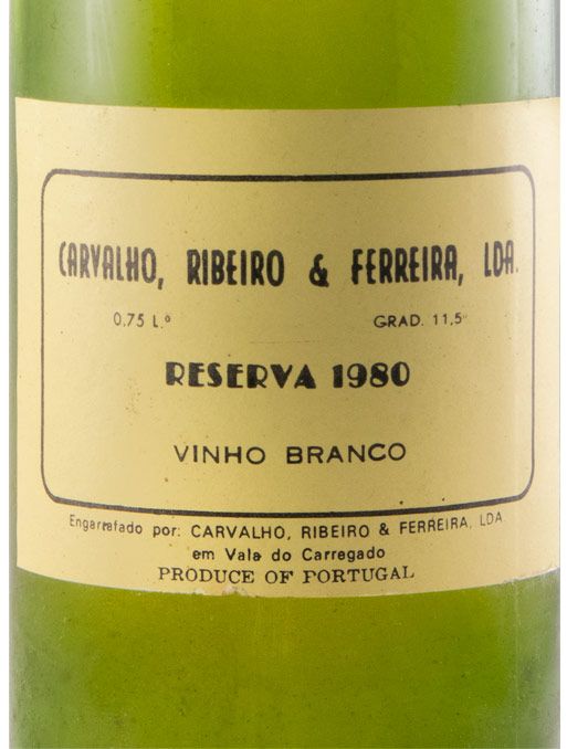 1980 Carvalho, Ribeiro & Ferreira Reserva branco