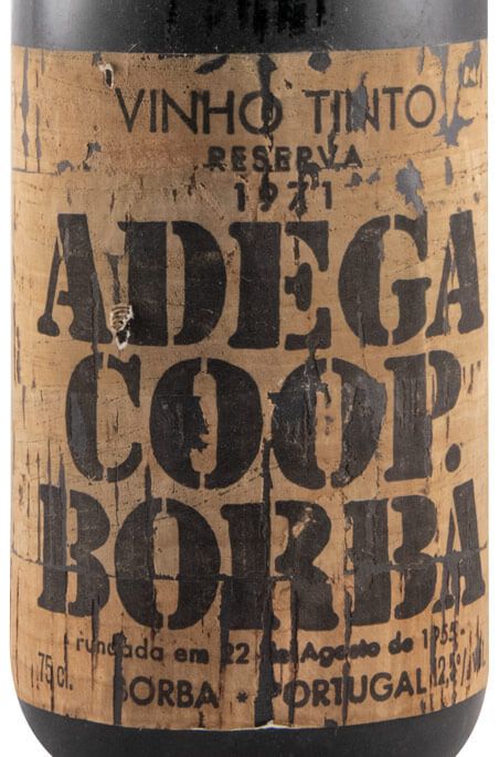 1971 Borba Reserva red (cork label)