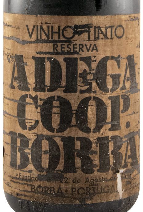 1964 Borba Reserva tinto (rótulo em cortiça)