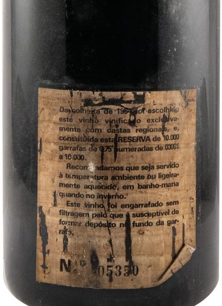 1964 Borba Reserva tinto (rótulo em cortiça)