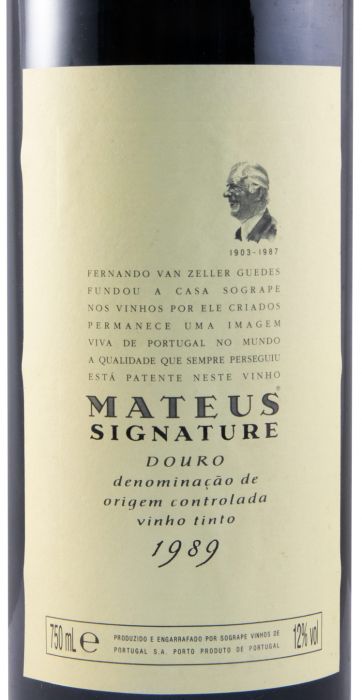 1989 Sogrape Mateus Signature red