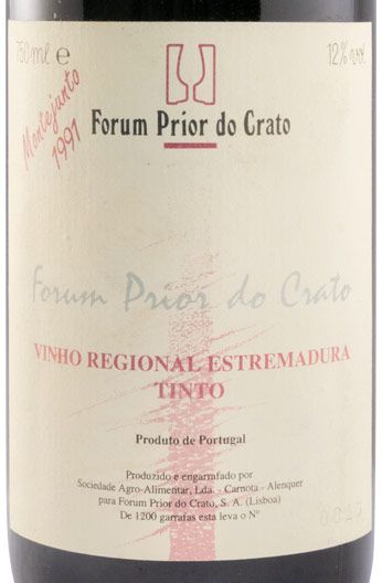 1991 Forum Prior do Crato Montejunto tinto