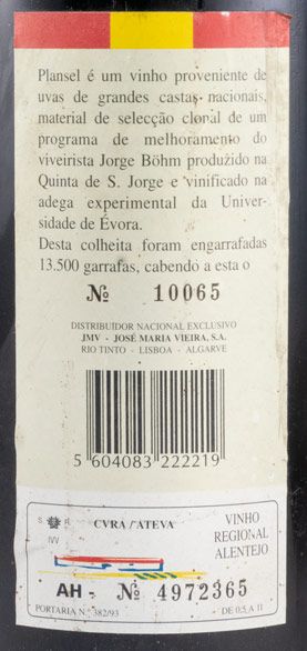 1996 Plansel Quinta de São Jorge tinto
