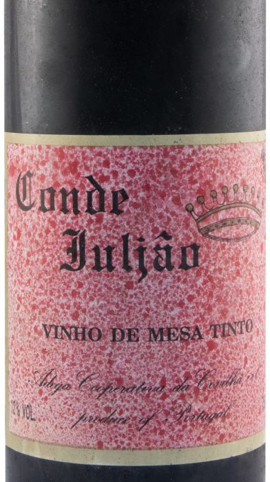 1986 Conde Julião tinto (rótulo vermelho)