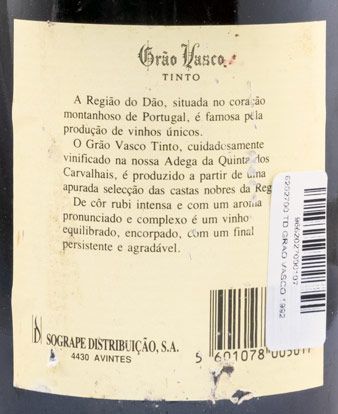 1992 Grão Vasco red