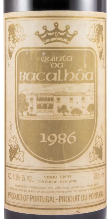 1986 Quinta da Bacalhôa red
