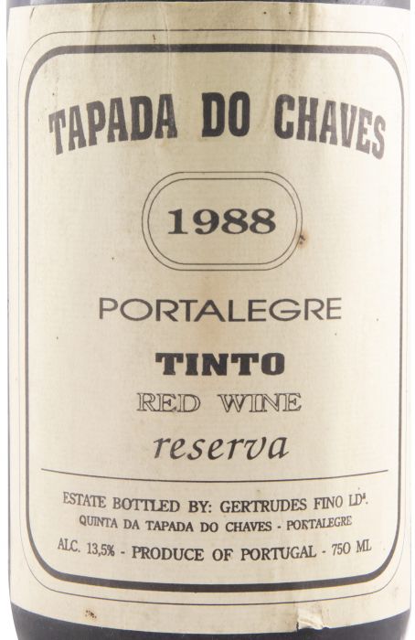1988 Tapada do Chaves Reserva red