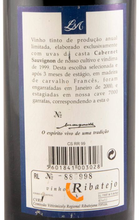 1999 Margaride Cabernet Sauvignon red