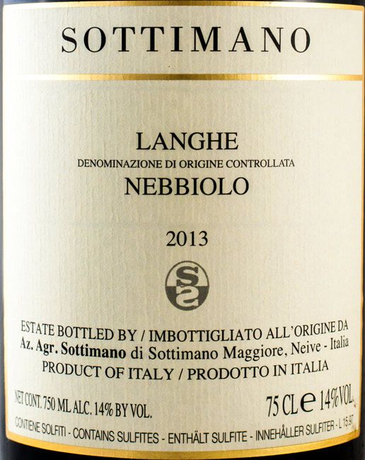2013 Sottimano Langhe Nebbiolo Piedmonte red