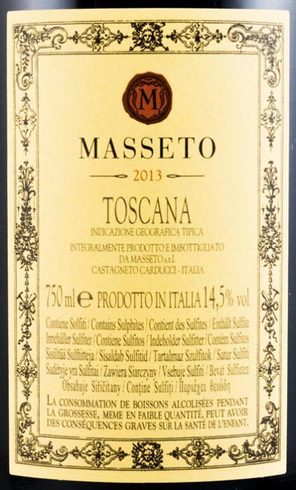 2013 Masseto Toscana red