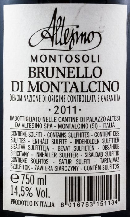 2011 Altesino Brunello di Montalcino Montosoli tinto