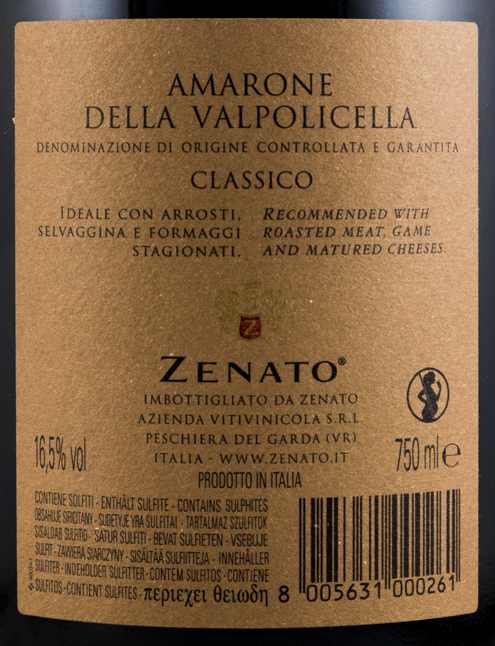 2012 Zenato Amarone della Valpolicella Classico tinto