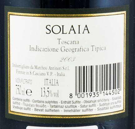 2003 Solaia tinto