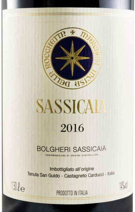 2016 Tenuta San Guido Sassicaia Bolgheri tinto 1,5L