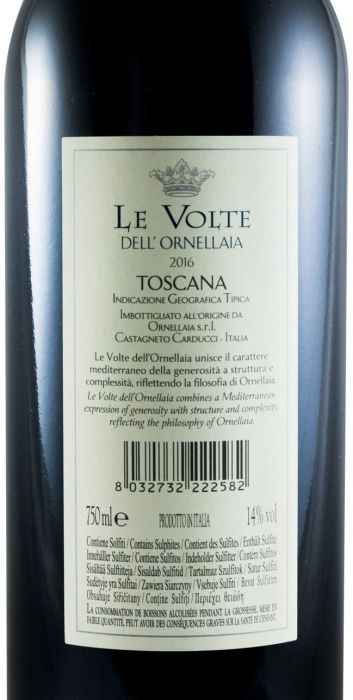 2016 Le Volte Dell Ornellaia Toscana red